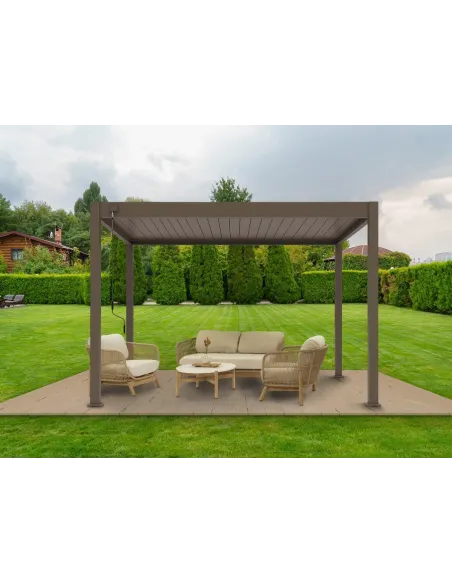 Pergola aluminium Orion 3x4m Taupe 4 nogi