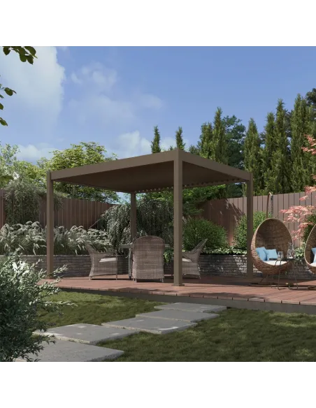 Pergola aluminium Orion 3x4m Taupe 4 nogi