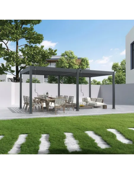 Pergola aluminium Orion 3x6m Anthracite 4 nogi