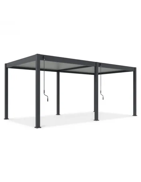 Pergola aluminium Orion 3x6m Anthracite/ Light Grey 4 nogi