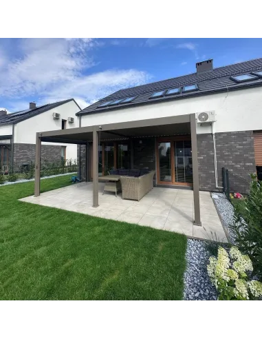 Pergola aluminium Orion 3x6m Taupe 4 nogi