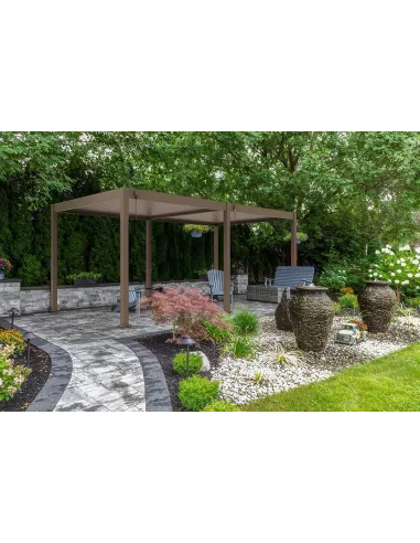 Pergola aluminium Orion 3x6m Taupe 4 nogi