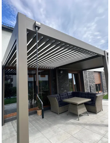 Pergola aluminium Orion 3x6m Taupe 4 nogi