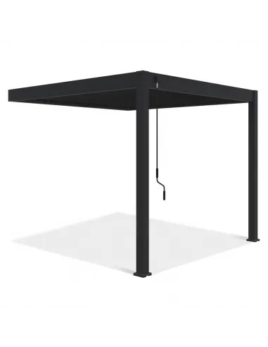 Pergola aluminium Orion 3 x 3m Anthracite przyścienna