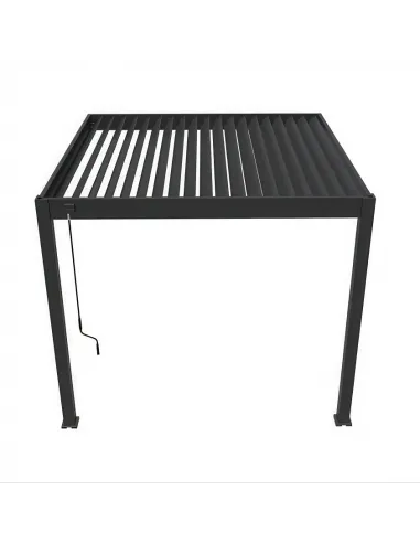 Pergola aluminium Orion 3 x 3m Anthracite przyścienna