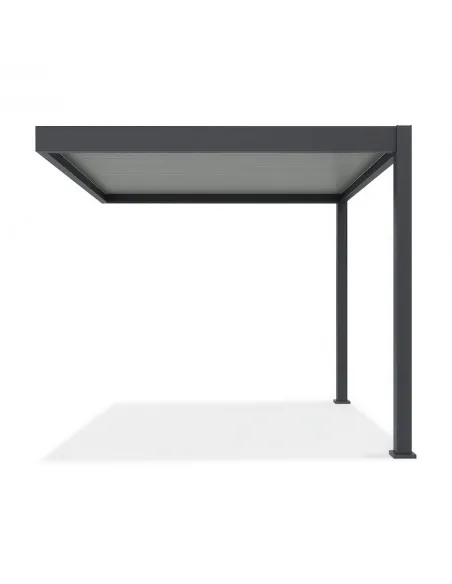 Pergola aluminium Orion 3 x 3m Anthracite/ Light grey przyścienna