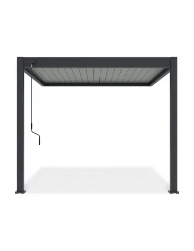Pergola aluminium Orion 3 x 3m Anthracite/ Light grey przyścienna