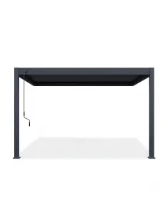 Pergola aluminium Orion 3x4m Anthracite przyścienna 2 nogi 2