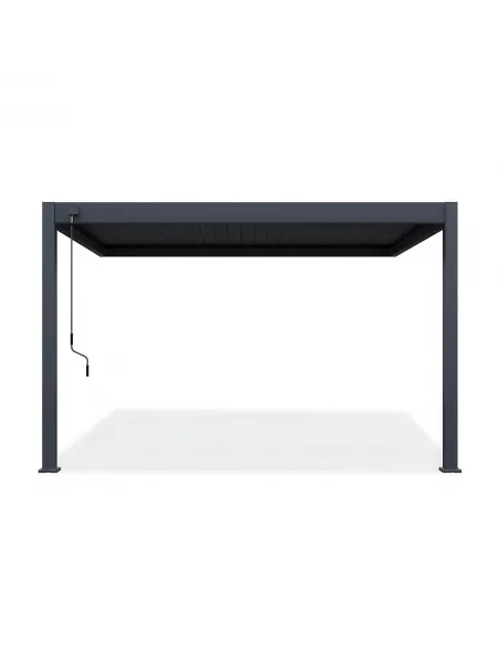 Pergola aluminium Orion 3x4m Anthracite przyścienna 2 nogi