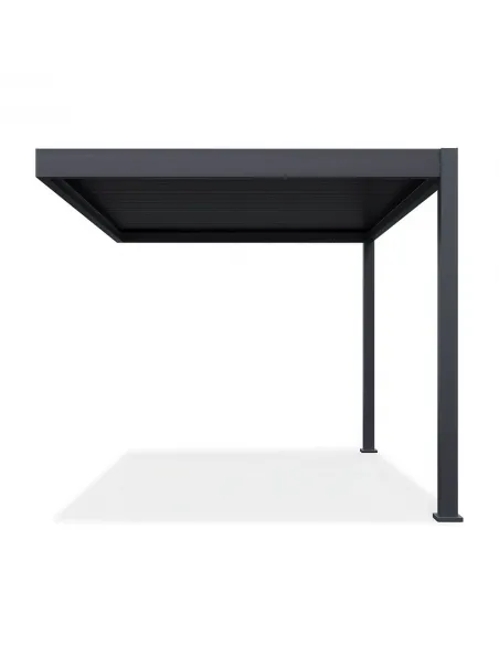 Pergola aluminium Orion 3x4m Anthracite przyścienna 2 nogi