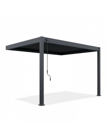 Pergola aluminium Orion 3x4m Anthracite przyścienna 2 nogi
