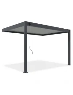 Pergola aluminium Orion 3x4m Anthracite/Light grey przyścienna