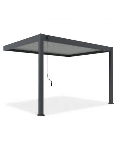 Pergola aluminium Orion 3x4m Anthracite/Light grey przyścienna