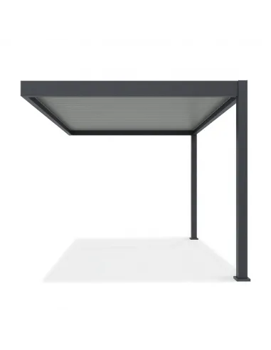 Pergola aluminium Orion 3x4m Anthracite/Light grey przyścienna