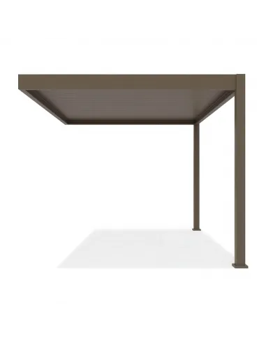 Pergola aluminium Orion 3x4m Taupe przyścienna 2 nogi