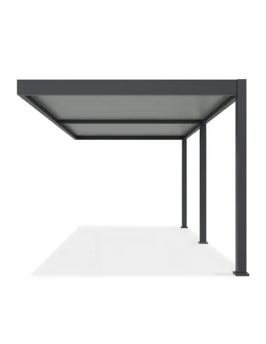 Pergola aluminium Orion 3x6m przyścienna Anthracite/ Light Grey