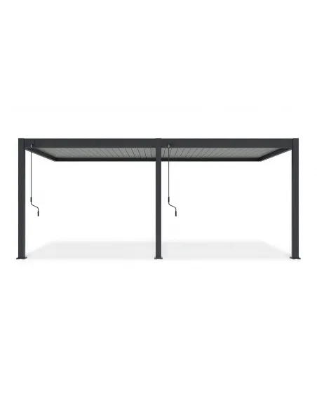 Pergola aluminium Orion 3x6m przyścienna Anthracite/ Light Grey
