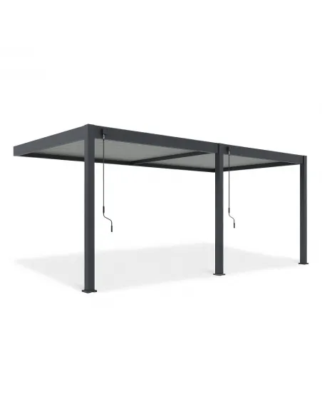 Pergola aluminium Orion 3x6m przyścienna Anthracite/ Light Grey