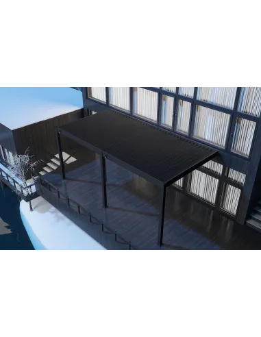 Pergola aluminium Orion 3x6m przyścienna Anthracite