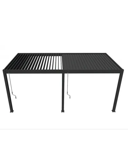 Pergola aluminium Orion 3x6m przyścienna Anthracite