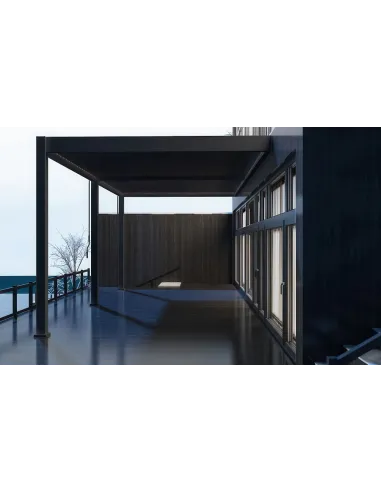 Pergola aluminium Orion 3x6m przyścienna Anthracite