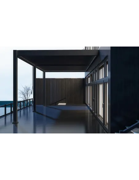 Pergola aluminium Orion 3x6m przyścienna Anthracite