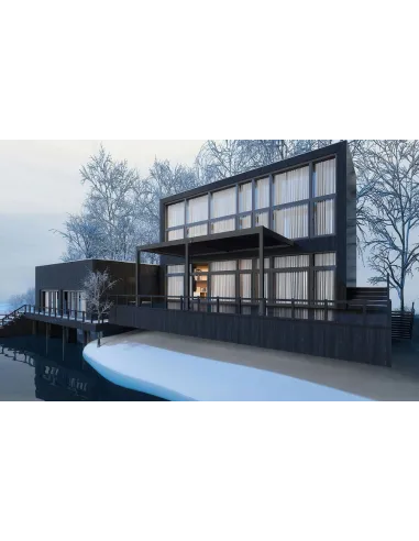 Pergola ogrodowa alumionowa przyścienna antracyt 3x6m Orion