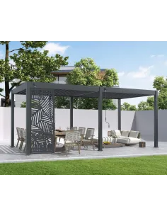 Panel ozdobny Deco do pergoli 1m Anthracite 2