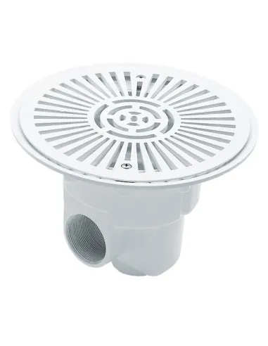 Odpływ denny do basenu betonowego biały 270 mm 01466