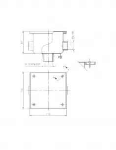 Puszka połączeniowa do lamp stal Astralpool (00393) 2