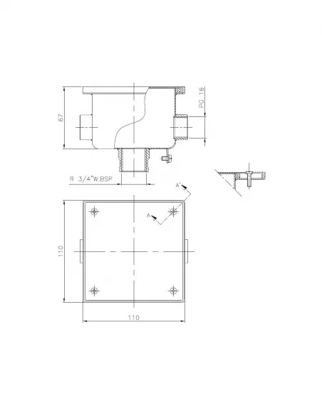 Puszka połączeniowa do lamp stal nierdzewna 00393 Astralpool