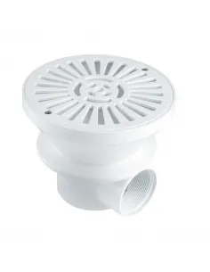 Odpływ denny okrągły 175mm biały baseny płytkowe (01467)