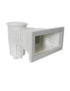 Skimmer do basenu biały poszerzany wlew 15 l pokrywa okrągła 00251