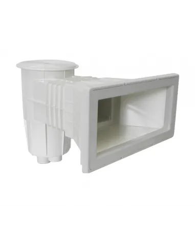 Skimmer do basenu biały poszerzany wlew 15 l pokrywa okrągła 00251