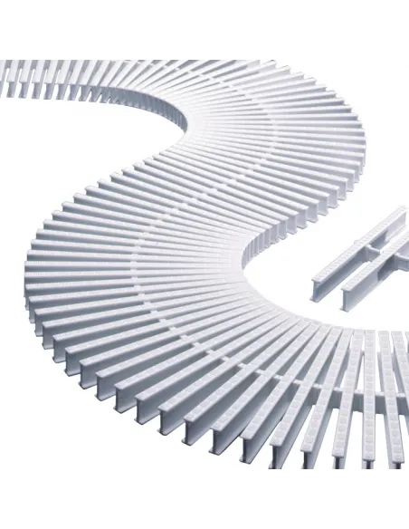 Kratka rynny przelewowej zakręty 245x22mm 1m Astralpool (11108)